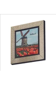 Hollanda Görseli Baskılı MDF Magnet 7X7 - 1
