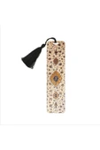 Rumi Desen Baskılı, Püsküllü Kitap Ayracı (hediyelik Bookmark,ayraç-126) - 1