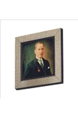 Mustafa Kemal Atatürk Baskılı MDF Magnet 7X7 - 1