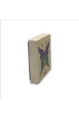 Kelebek Deseni Baskılı Taş Magnet 5X5 - 4