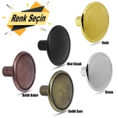 Art Düğme Kulp Daire Çekmece Mutfak Dolap Kapak Kulpu Kulbu Metal Tek Vidalı Kulp - 1