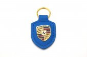 PORSCHE DERİ ANAHTARLIK MAVİ - 1