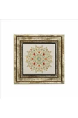 Rumi Desen Baskılı Taş Tablo 25X25 - 2