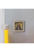 Ayasofya- Hz. Meryem ve İsa Mozaiği Baskılı MDF Magnet 7X7 - 3