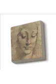 Baş Etüdü (Leonardo Da Vinci) Baskılı Taş Magnet 5X5 - 1