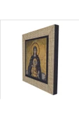 Ayasofya- Hz. Meryem ve İsa Mozaiği Baskılı MDF Magnet 7X7 - 5
