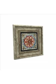 İtalyan Deseni Baskılı Taş Tablo 20x20 - 4