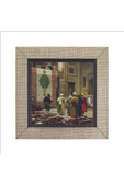 Halı Tüccarı (Osman Hamdi Bey, 1888) Baskılı MDF Magnet 7X7 - 4