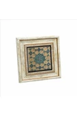 Geometrik Rumi Desen Baskılı Taş Tablo 20x20 - 1