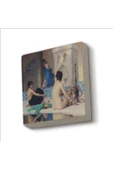 Hamam Sefası (Jean-Léon Gérôme, 1881) Baskılı Taş Magnet 5X5 - 2