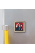 Mustafa Kemal Atatürk Baskılı MDF Magnet 7X7 - 3