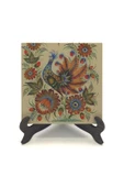 Tavus Kuşu Baskılı MDF Masaüstlük 10X10 - 2