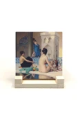 Hamam Sefası (Jean-Léon Gérôme, 1881) Baskılı Taş Masaüstlük 10X10 - 1