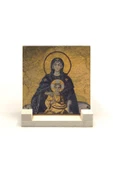 Ayasofya- Meryem Ve Isa Mozaiği Baskılı Taş Masaüstlük 10x10 - 2