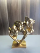 kırılmaz polyester,konuşma duyma görme figür sarı  renk heykel biblosu thumbnail 9