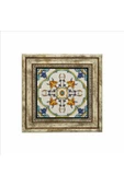 İtalyan Deseni Baskılı Taş Tablo 25X25 - 2
