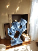 kırılmaz polyester,beyaz renk konuşma duyma görme heykel biblosu thumbnail 1