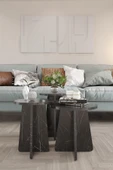 Mantar Sehpa 3'lü Set – Şık ve Fonksiyonel Zigon Sehpa, Yan Sehpa ve Orta Sehpa Takımı - 2