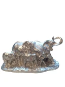 kırılmaz polyester, BEYAZ  RENK fil biblo thumbnail 3