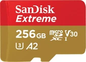 SanDisk Extreme microSD UHS I Card 256GB for 4K Video on Smartphones, Action Cams & Drones 190MB/s Read, 130MB/s Write - Outlet - 1