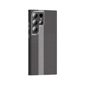 Galaxy S23 Ultra Kılıf M-safe Şarj Özellikli Karbon Fiber Görünümlü Redclick Gros Kapak thumbnail 4