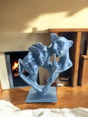 kırılmaz polyester,SİYAH RENK konuşma duyma görme heykel biblosu thumbnail 1