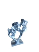 kırılmaz polyester,SİYAH RENK konuşma duyma görme heykel biblosu thumbnail 5