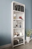 woodaria  Kitaplık | Çok Amaçlı Dolap 5 Bölmeli  |  Dosya Dolabı - 2