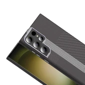 Galaxy S23 Ultra Kılıf M-safe Şarj Özellikli Karbon Fiber Görünümlü Redclick Gros Kapak thumbnail 5