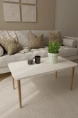 woodaria  Orta Sehpa, Ahşap Ayaklı Orta Sehpa, Salon Masa, Sehpa - 4