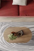 Orta Sehpa, Salon Orta Sehpa, Ahşap Ayaklı Orta Sehpa, Salon Masa, Sehpa - 7