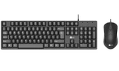Lenovo Lecoo CM101 Q Türkçe USB Siyah Klavye + Mouse Seti - 1