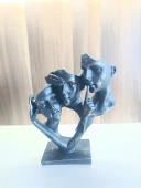 kırılmaz polyester,SİYAH RENK konuşma duyma görme heykel biblosu thumbnail 7