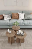 Mantar Sehpa 3'lü Set – Şık ve Fonksiyonel Zigon Sehpa, Yan Sehpa ve Orta Sehpa Takımı - 11