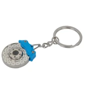 Mega Oto Market Oto Araba Anahtarlık Krom Fren Diski Mavi Balata Kapaklı - 2