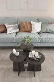 Mantar Sehpa 3'lü Set – Şık ve Fonksiyonel Zigon Sehpa, Yan Sehpa ve Orta Sehpa Takımı - 1