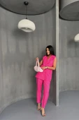 JAKAR KUMAŞ YELEK - PANTOLON TAKIM - Fuşya - 3