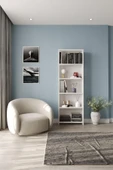 woodaria  Kitaplık | Çok Amaçlı Dolap 5 Bölmeli  |  Dosya Dolabı - 3