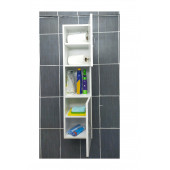 2 Kapaklı Bölmeli Banyo Asma Boy Dolabı Çok Amaçlı Duvara Monteli Dolap AsmaDolap - 2