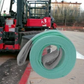 Yük Kaldırma Taşıma İndirme Araç Çekme Halat Sapan Polyester Spanzet 2 Ton 6 Metre Turkuaz Sağlam - 4