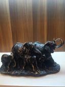 kırılmaz polyester, SİYAH  RENK fil biblo thumbnail 6