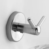 Vidalı Banyo Lavabo Askısı Çatal 2'li Askılık Krom Renk Metal Sağlam Aparat Bornoz Havlu Asma Askı - 7