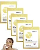 Dermal 3 Katmanlı Altın Gold Flash Foil Göz Altı Torbalarına Karşı Kağıt Göz Maskesi 4 gr 5 Adet - 1