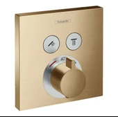Hansgrohe Showerselect Termostatik Ankastre  Banyo Bataryası 2 Çıkış Bronz 15763140 - 1