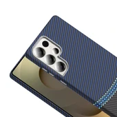 Galaxy S25 Ultra Kılıf M-safe Şarj Özellikli Karbon Fiber Görünümlü Redclick Gros Kapak thumbnail 9