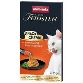 Animonda Snack Carny Karaciğer Ezmeli Kedi Kreması 6x15 gr - 1