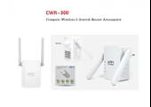 Compaxe CWR-300 300Mbps 2 Anten WiFi Repeater Router (Yenilenmiş Ürün) - 1