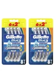 Gillette Blue-3 Comfort 8'li X2 Adet - 1