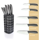 Schafer  Chef  6 Parca Standlı Bıcak Seti - 1