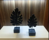 kırılmaz 2li SİYAH RENK çınar yaprağı biblosu thumbnail 8